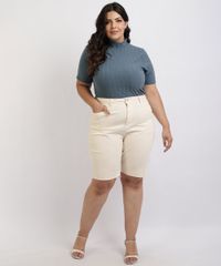 Bermuda-de-Sarja-Feminina-Mindset-Plus-Size-Reta-Cintura-Alta-com-Bolsos-Off-White-9958938-Off_White_3