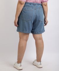 Bermuda-Jeans-Feminina-Mindset-Plus-Size-com-pregas-Cintura-Alta-Azul-9958940-Azul_2