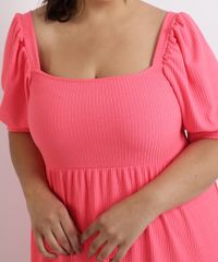 Vestido-Feminino-Mindset-Plus-Size-Midi-Canelado-Com-Babado-Manga-Curta-Bufante-Pink-9959522-Pink_4