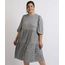 Vestido-Feminino-Mindset-Plus-Size-Midi-Estampado-Xadrez-Com-Babado-Manga-7-8-Bufante-Preto-9959524-Preto_1