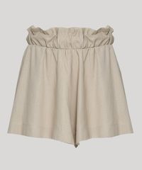 Shorts-Feminino-Mindset-Curto-Cintura-Media-com-Elastico-e-Babado-Kaki-9960569-Kaki_5