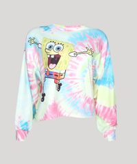 Blusao-de-Moletom-Feminino-Bob-Esponja-Decote-Redondo-Rosa-9953740-Rosa_5