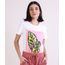Blusa-Feminina-com-Estampa-de-Folhagem-Simplify-Manga-Curta-Decote-Redondo--Off-White-9954323-Off_White_1