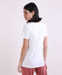 Blusa-Feminina-com-Estampa-de-Folhagem-Simplify-Manga-Curta-Decote-Redondo--Off-White-9954323-Off_White_2