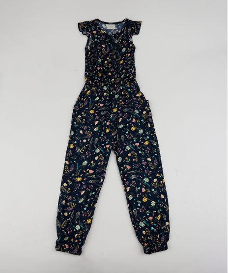 Macacao-Infantil-Longo-Estampa-Floral-Manga-Curta--Azul-Marinho-9946422-Azul_Marinho_1