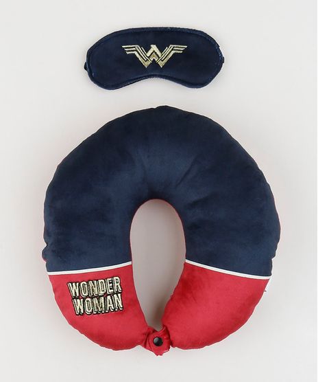 Kit-de-Apoio-de-Pescoco---Tapa-Olho--Wonder-Woman--Azul-Marinho-9947009-Azul_Marinho_1