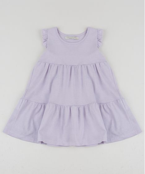 vestido de babado infantil