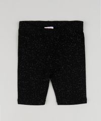 Bermuda-Ciclista-Infantil-com-Glitter-Preta-9953625-Preto_1