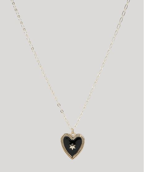 Colar-Feminino-com-Pingente-de-Coracao-Dourado-9959897-Dourado_1
