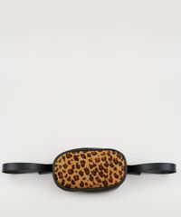 Pochete-Feminina-com-Pelo-Animal-Print-Onca--Preta-9439381-Preto_1