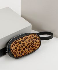 Pochete-Feminina-com-Pelo-Animal-Print-Onca--Preta-9439381-Preto_2