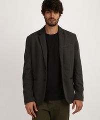 Blazer-Masculino-em-Piquet-com-Botoes-Manga-Longa-Preto-9784547-Preto_1
