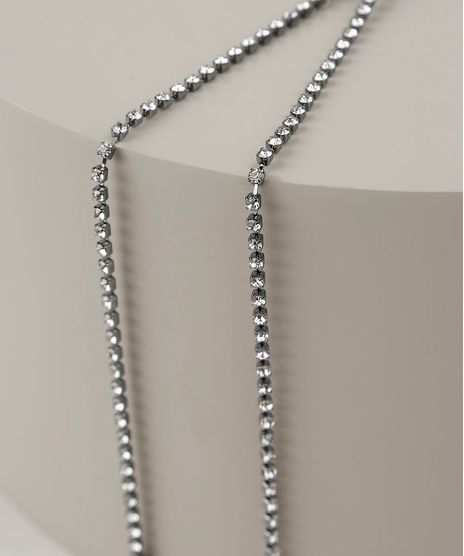 Kit-de-2-Pulseiras-Femininas-Folheadas-com-Strass-Prateado-9945072-Prateado_1