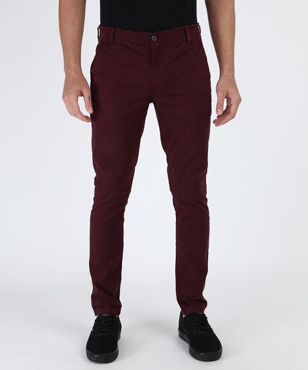 Calca-de-Sarja-Masculina-Skinny-com-Bolsos-Vinho-9874894-Vinho_1 Calca-de-Sarja-Masculina-Skinny-com-Bolsos-Vinho-9874894-Vinho_1