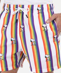 Short-Masculino-Snoopy-Listrado-Estampado-Branco-9947988-Branco_4