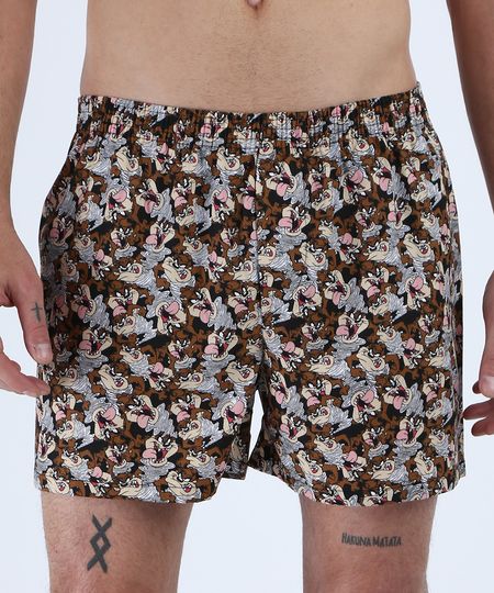 Samba-Cancao-Masculina-Tazmania-Looney-Tunes-Marrom-9949608-Marrom_1
