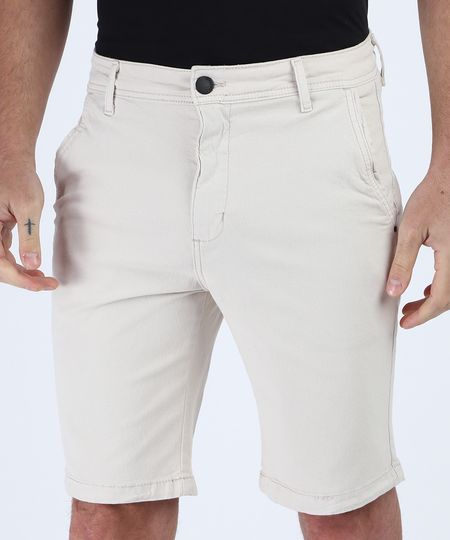 Bermuda-de-Sarja-Masculina-Slim-Chino-Bege-9956021-Bege_1