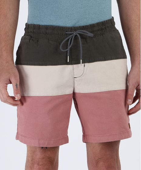 Bermuda-de-Sarja-Masculina-com-Recorte--Rosa-9956286-Rosa_1