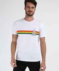 Camiseta-Masculina-Estampada-de-Listras-Ursinhos-Carinhosos-Manga-Curta-Gola-Careca-Branca-9956940-Branco_1