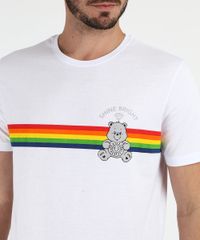 Camiseta-Masculina-Estampada-de-Listras-Ursinhos-Carinhosos-Manga-Curta-Gola-Careca-Branca-9956940-Branco_4