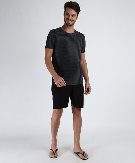 Pijama-Masculino-Listrado-Manga-Curta-Gola-Careca-Cinza-Mescla-Escuro-9958032-Cinza_Mescla_Escuro_1 Pijama-Masculino-Listrado-Manga-Curta-Gola-Careca-Cinza-Mescla-Escuro-9958032-Cinza_Mescla_Escuro_1
