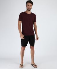 Pijama-Masculino-Manga-Curta-Gola-Careca-Vinho-9958035-Vinho_1