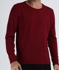 Pijama-Masculino-Camiseta-Manga-Longa-Gola-Careca-Vinho-9958036-Vinho_3