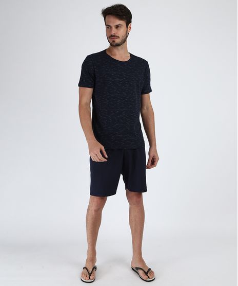 Pijama-Masculino-Manga-Curta-Gola-Careca-Azul-Marinho-9960868-Azul_Marinho_1