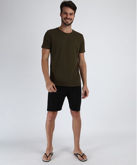 Pijama-Masculino-Manga-Curta-Gola-Careca-Verde-9960868-Verde_1