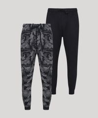 Kit-de-2-Calcas-de-Moletom-Masculinas-Relaxed-com-Cordao-e--Bolso-Multicor-9951789-Multicor_1 Kit-de-2-Calcas-de-Moletom-Masculinas-Relaxed-com-Cordao-e--Bolso-Multicor-9951789-Multicor_1