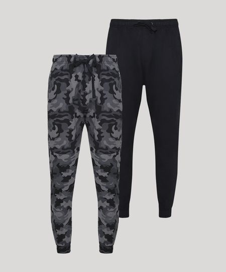 Kit-de-2-Calcas-de-Moletom-Masculinas-Relaxed-com-Cordao-e--Bolso-Multicor-9951789-Multicor_1 Kit-de-2-Calcas-de-Moletom-Masculinas-Relaxed-com-Cordao-e--Bolso-Multicor-9951789-Multicor_1