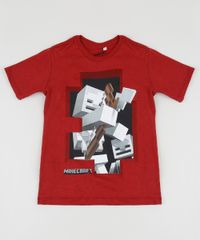 Camiseta-Infantil-Minecraft-Zumbi-Manga-Curta-Vermelha-9952837-Vermelho_1