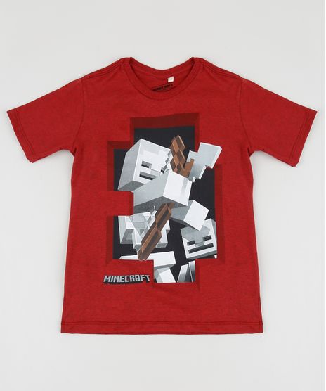 Camiseta-Infantil-Minecraft-Zumbi-Manga-Curta-Vermelha-9952837-Vermelho_1