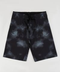 Bermuda-Juvenil-Estampada-Tie-Dye-Preta-9959122-Preto_1