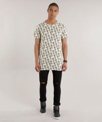 Camiseta-Longa-Estampada-de-Abacaxis-Amarelo-Claro-8705288-Amarelo_Claro_3