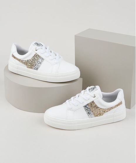Tenis-Feminino-Bebece-com-Recortes-e-Glitter-Branco-9957998-Branco_1