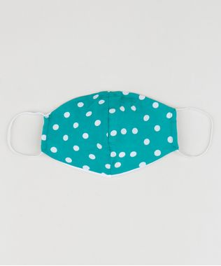 Mascara-de-Tecido-Reutilizavel-para-Protecao-Individual-Infantil-Estampado-de-Poa-Verde-9952491-Verde_1