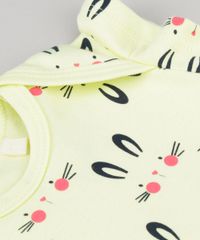 Conjunto-de-Body-Estampado-de-Coelhinhos-Amarelo---Short-em-Moletom-Rosa-Escuro-8688947-Rosa_Escuro_3