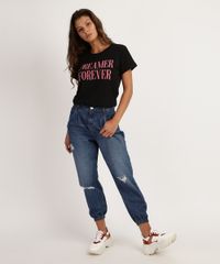 Blusa-Feminina--Dreamer-Forever--Manga-Curta-Decote-Redondo-Preta-9942671-Preto_3