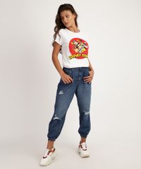 Blusa-Feminina-Looney-Tunes-Manga-Curta-Branca-9947868-Branco_3