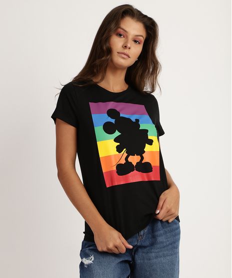 Blusa-Feminina-Mickey-Arco-Iris-Manga-Curta-Preta-9947950-Preto_1