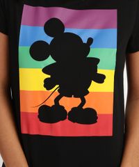 Blusa-Feminina-Mickey-Arco-Iris-Manga-Curta-Preta-9947950-Preto_4