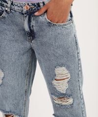 Calca-Jeans-Feminina-Boyfriend-Cintura-Media-Destroyed-Azul-9950707-Azul_4