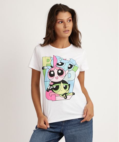 Blusa-Feminina-As-Meninas-Superpoderosas-Manga-Curta-Decote-Redondo-Off-White-9950812-Off_White_1