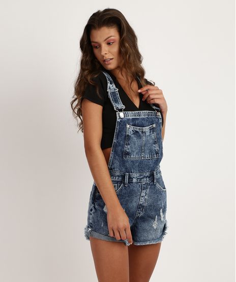 Jardineira-Jeans-Feminina-Destroyed-com-Bolsos-Azul-9951717-Azul_1
