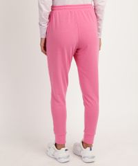 Calca-Feminina-em-Moletom-com-Cordao-e-Bolsos-Cintura-Media-Rosa-9951737-Rosa_2