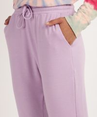 Calca-Feminina-em-Moletom-com-Cordao-e-Bolsos-Cintura-Media-Roxa-9951737-Roxo_4