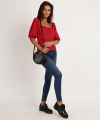 Blusa-Feminina-Estampada-de-Poa-Manga-3-4-Decote-Reto-Vermelha-9952218-Vermelho_5