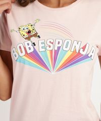 Blusa-Feminina-Bob-Esponja-Manga-Curta-Decote-Redondo-Rosa-Claro-9954139-Rosa_Claro_4
