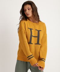 Sueter-de-Trico-Feminino-Harry-Potter-Lufa-Lufa-Decote-Redondo-Amarelo-9955601-Amarelo_1